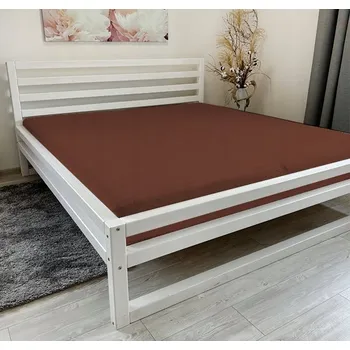 Prostěradlo Prémiové prostěradlo Mikroplyš - Čokoládové, Rozměry: 90 x 200 cm