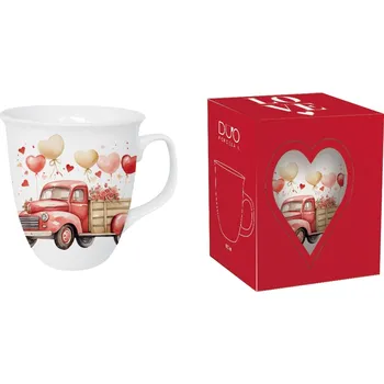 Porcelánový hrnek AUTO 650 ml v krabičce