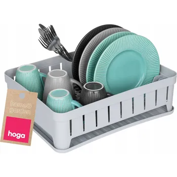 Odkapávač na nádobí VELKÝ OBDÉLNÍKOVÝ ODKAPÁVAČ NA NÁDOBÍ S ODKAPÁVACÍ MISKOU A ODKAPÁVAČEM NA PŘÍBORY j.s