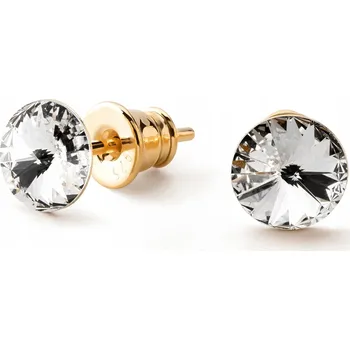 Náušnice STŘÍBRNÉ NÁUŠNICE SWAROVSKI RIVOLI 6MM, STŘÍBRO 925