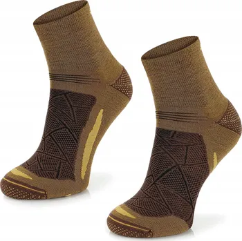Pánské ponožky Ponožky ke kotníkům Comodo hnědé, velikost vel.