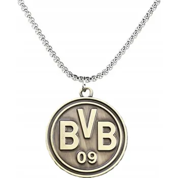 Náhrdelník Náhrdelník Řetízek pánský Ocel Chirurgická Erb Borussia Dortmund