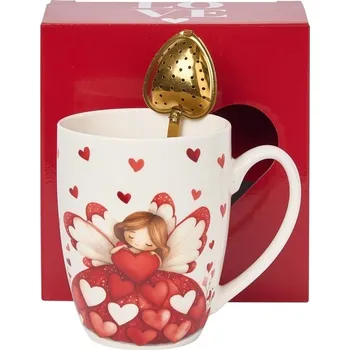 Hrnek s čajovým infusérem ANDĚL