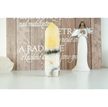 Kalcit žlutý - obelisk s přírodním barevným přechodem