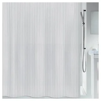 Sprchový závěs Spirella sprchový závěs TWILL, bílý, 180 x 200 cm, PEVA