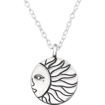 Náhrdelník Stříbrný náhrdelník Slunce