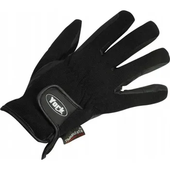 Jezdecké rukavice Jezdecké rukavice YORK zimní černé M