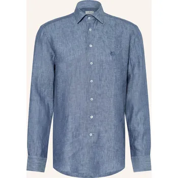 Pánská košile Etro Pánská Lněná Košile Regular Fit, modrá, 39