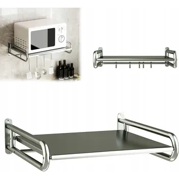 police Police na mikrovlnnou troubu, nástěnný organizér, police z nerezové oceli