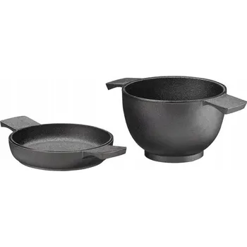 Pánev Sada litinového nádobí Skeppshult: mini hrnec 0,5 l a mini pánev