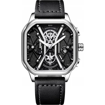 Hodinky Hodinky POEDAGAR Gentleman - Černá/Stříbrná KP-35013