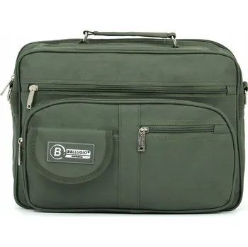 Pánská taška do práce A4 Bellugio tmavě zelená