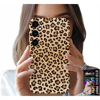 Pouzdro na mobilní telefon POUZDRO PRO SAMSUNG GALAXY S24 FE - ZADNÍ KRYT S LEOPARDÍM VZOREM JSOU MÓDNÍ A ŽENSKÉ