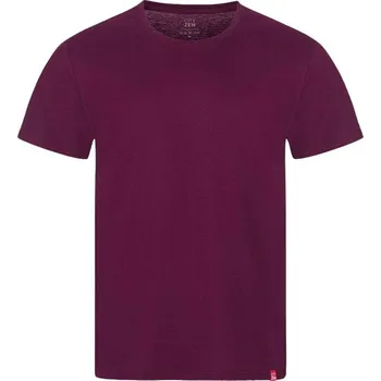 Bavlněné triko CityZen s kulatým výstřihem nepropouštějící pot Barva: červená bordeaux, Velikost: 3XL