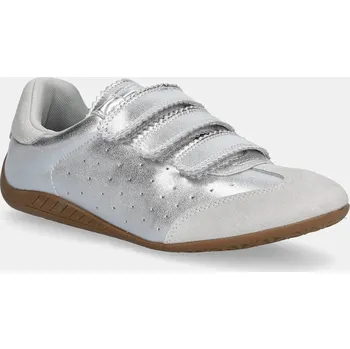 Dámská obuv Kožené sneakers boty Steve Madden Flagship SM11003816.SL1 stříbrná SLV, EUR 38