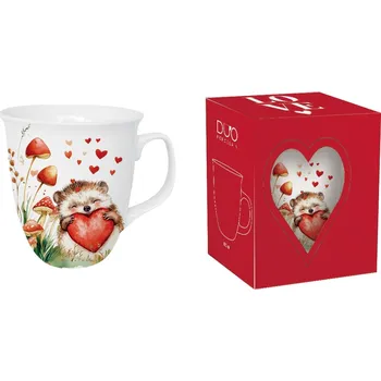 Porcelánový hrnek JEŽEK 650 ml v krabičce