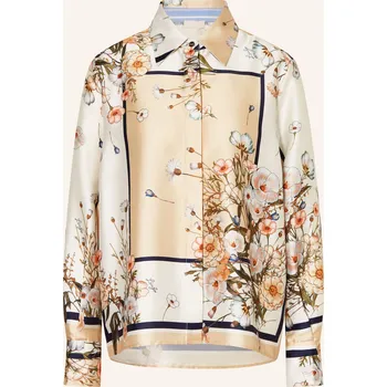 Dámská halenka Liu Jo Dámská Košile, tmavě oranžová / krémová / tmavě modrá, 34