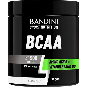 Aminokyselina BCAA aminokyseliny Bandini tablety veganské bez příchuti 500 ks