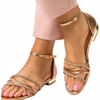 Dámské sandále Casu dámské sandály U24X10/RG s plochým podpatkem, velikost 37