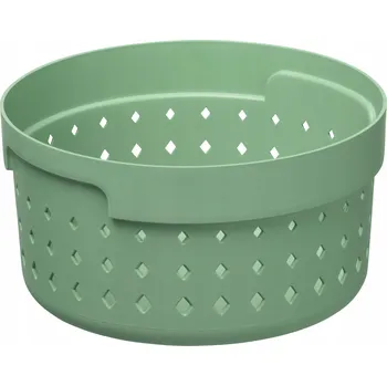 Úložný box Košík, organizér, úložný box kulatý SEOUL S Zielony