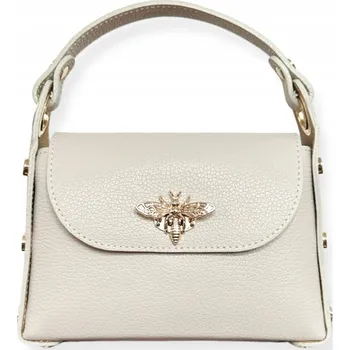 Kabelka MORANTI kabelka, typ kabelka přes rameno, z pravé kůže, béžová