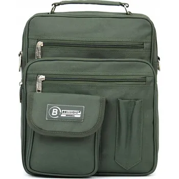 Pánská taška do práce A4 Bellugio tmavě zelená