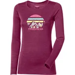 Dámské funkční triko Progress Hela "Landscape" Velikost: S / Barva: fialová