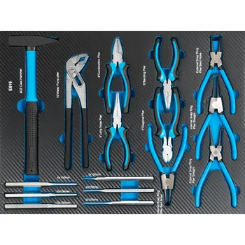 Matabro MB-TCI-106, Vložka do dílenského vozíku 3/3 | sada kladiv, kleští a vyrážečů