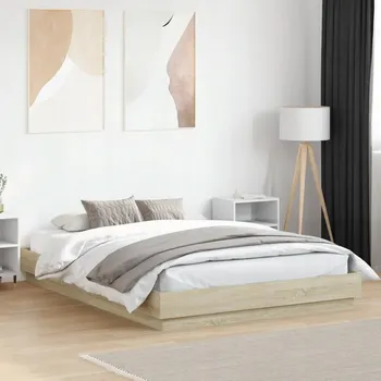 Postel Jednolůžková dřevěná postel VidaXL 90x220 cm, vícebarevná