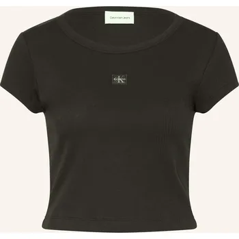 Dámské tričko Calvin Klein Jeans Dámské Krátké Tričko, černá, 34