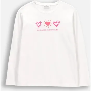 Chlapecké oblečení Dětské bílé tričko s dlouhým rukávem pro dívku velikost 122 Coccodrillo WC6