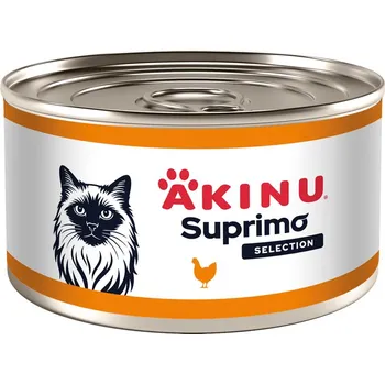 Krmivo pro kočku Akinu SUPRIMO SELECTION Kuř. svalovina bez kosti konzerva pro kočky 200 g