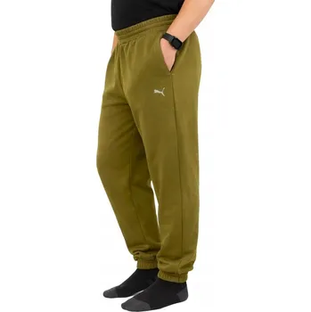 Pánské bavlněné tepláky PUMA basic s vyšívaným logem, velikost L