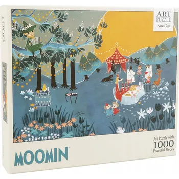 Puzzle Puzzle Umělecké, Mumínci, 1000 dílků - Modré