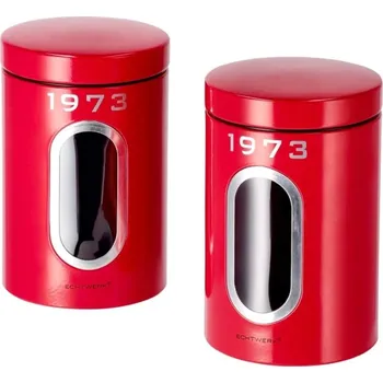 Dóza na potraviny Sada 2 Retro dóz na potraviny SILVERCREST ČERVENÁ 1973