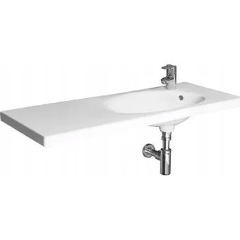 Umyvadlo Závěsné asymetrické umyvadlo JIKA Tigo 100 cm bílé