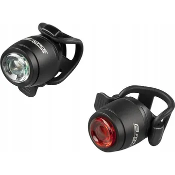 Cyklosvítilna Force Blikačky Nib USB sada přední zadní integrované baterie Li-Pol 220 mAh