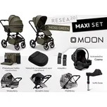 Kočárek MOON RESEA 2.0 Maxi Set 4v1 - Moss Green