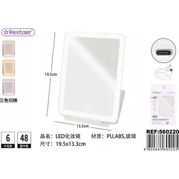 Zrcadlo LED Skládací zrcátko s osvětlením