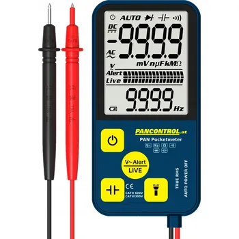 Multimetr Kapésní multimetr s automatickým rozsahem True RMS CAT III 300V PANCONTROL