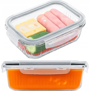 Dóza na potraviny Skleněná Nádoba na potraviny Mariet Florina 1,5 l