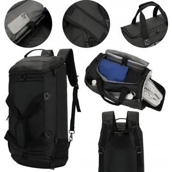 Sportovní taška WINGS Sportovní taška s funkcí batohu VIREO Black