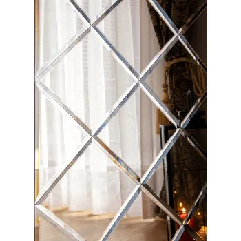 Zrcadlo Zrcadlo GLAMOUR 127,2x169,7 cm - prémiová sada zrcadlových dlaždic, fazetované kosočtverce