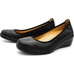 Dámské kožené baleríny 079-73221 černá WILD