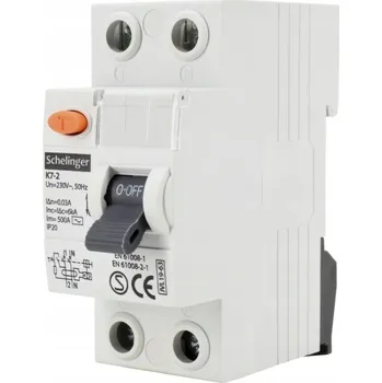 Proudový chránič Schelinger Proudový chránič 2P 25A 30mA AC A03-K7-2-25-030