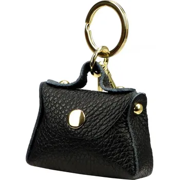 Florence dámský přívěsek na klíče ve tvaru kabelky, přírodní kůže, přívěsek