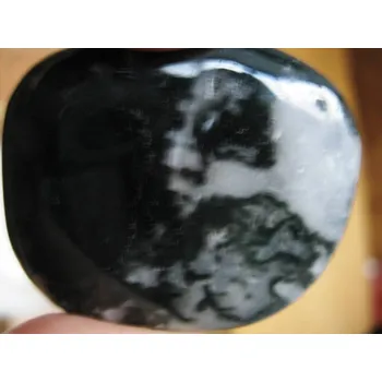 Achát mechový - hmatka