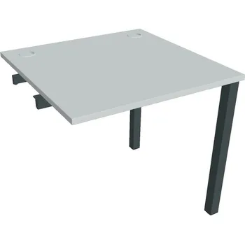 Psací stůl Stůl pracovní US 800 R řetězící rovné - ŠEDÁ , ČERNÁ