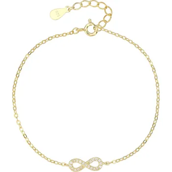 Náramek Bealio BEALIO 14274 Stříbrný náramek NEKONEČNO Délka náramku: 16+2 cm 03-14274-3915