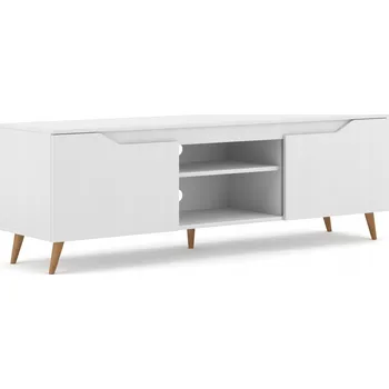 Televizní stolek TV stolek TREE LE bílý mat – moderní televizní stolek 157 cm